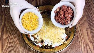 Целых пол года ждала,что бы приготовить этот САЛАТ мужу! Сытно+БЫСТРО