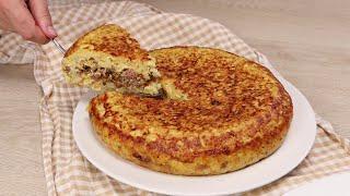 Рецепт ИЗ КАРТОФЕЛЯ! Даже остыть не успеет! Быстро, сочно и Очень Вкусно!!! Понравится и Вам!!!