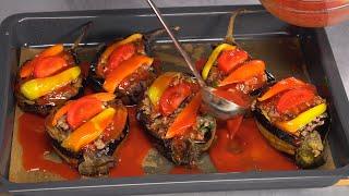 Настоящий фаворит! КАРНИЯРИК - фаршированные баклажаны с фаршем по-турецки. Рецепт от Всегда Вкусно!