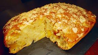 ЯБЛОЧНЫЙ ПИРОГ на МОЛОКЕ / ПРОЩЕ НЕ БЫВАЕТ Замес Теста для Пирога всего за 5 минут