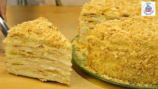 ТОРТ "ЯБЛОЧНЫЙ АРОМАТ" или НАПОЛЕОН с яблоками, готовлю торт из своего детства