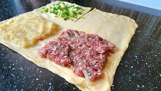 НИ ОДНОГО ПРАЗДНИКА БЕЗ ЭТОГО БЛЮДА! Удивительно ПРОСТОЙ и ВКУСНЫЙ рецепт!  МИНИ ПИРОЖКИ С Мясом