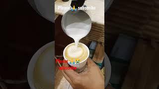 how to make coffee Cappuccino design mistek ????????????#shorts