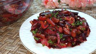 Беру ФАСОЛЬ и СВЕКЛУ и готовлю Вкуснейший САЛАТ! Без Майонеза! Рецепт салата из простых продуктов!