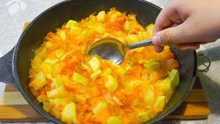 1 КАБАЧОК И 2 ПОМИДОРА! Быстрый вкусный ужин из кабачков (делюсь рецептом)