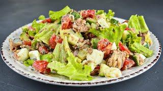 Салат 2 в 1 с тунцом. Как самостоятельное блюдо, либо салат. Быстрый, сытный и на перекус самое то