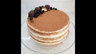 ТОРТ "ТИРАМИСУ"  с бисквитными коржами! РЕЦЕПТ в описании