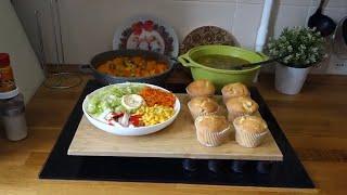 ЭКОНОМНОЕ МЕНЮ на ДВА ДНЯ что приготовить на ужин, обед Кексы с Яблоками