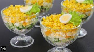 Салат "Солнце в бокале" Невероятно Вкусный и Простой!