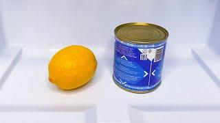 Что будет, если заморозить лимон и сгущенку ? АСМР.