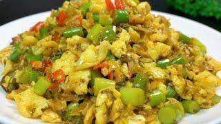 沒有胃口？一定要試下這個外婆菜炒雞蛋，做法簡單，好吃又下飯，【天天相見廚房】，#外婆菜炒雞蛋，#外婆菜炒雞蛋的家常做法，#外婆菜炒雞蛋的做法，#家常菜