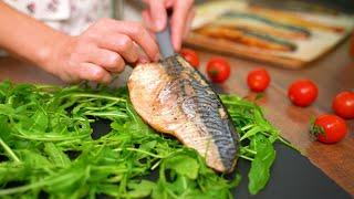 ШИКАРНАЯ РЫБА, как в РЕСТОРАНЕ! Очень простой рецепт вкусной скумбрии