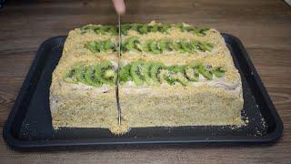 К чаю БЕЗ духовки ЗА 5 МИНУТ! ОБАЛДЕННЫЙ ВКУС! БЕЗ желатина!  Вкусно, просто и быстро!