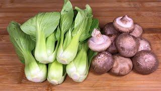 飯店的香菇油菜為什麼這麼好吃？教你正確做法，連汁都不剩，【天天相見廚房阿鵬哥】，#香菇油菜料理，#香菇油菜食譜，#香菇油菜的做法，#cooking，#家常菜，#like，#food ，#recipe