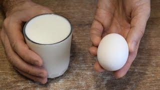 КЕФИР и ЯЙЦА просто так не ем, а делаю блюдо по рецепту от друга холостяка! Очень просто и вкусно