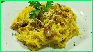 Суппер СЫРНЫЕ спагетти КАРБОНАРА без сливок - классический рецепт