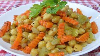 КАК ВКУСНО ПРИГОТОВИТЬ ГОРОХ НУТ НА СКОВОРОДЕ. РЕЦЕПТ ВКУСНОГО ЗАВТРАКА. ЕДА ДЛЯ ДИАБЕТИКА 2 ТИПА.