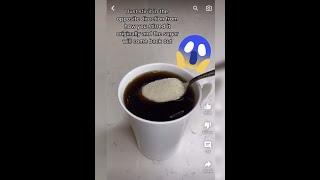 Как Сделать Кофе Дома????Сделала Вкусный Кофе Из ТикТока????#кофедома #кофе #сахар #каксделать #shor