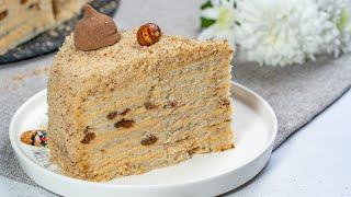 Торт БЕЛОЧКА, Наполеон отдыхает! Без раскатки коржей с любимым кремом из вареной сгущенки!