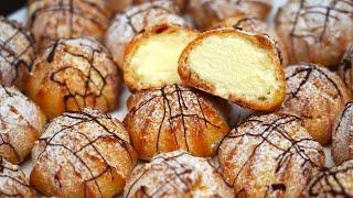 НЕЖНЕЙШЕЕ ЛАКОМСТВО ???? ПРОФИТРОЛИ с КРЕМОМ Простой Рецепт | Кулинарим с Таней