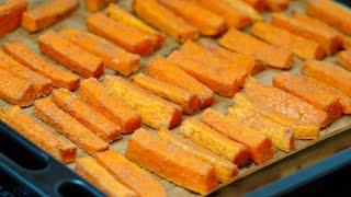 Вкуснейшие ТЫКВЕННЫЕ ПАЛОЧКИ 2! Потрясающее блюдо из тыквы. Просто и Полезно! Здоровая и дешёвая еда