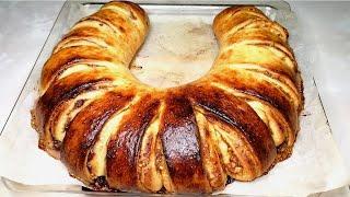 ДОМАШНИЙ ПИРОГ с ВАРЕНЬЕМ. ДВЕ НАЧИНКИ! МЯГКИЙ, КРАСИВЫЙ ПИРОГ!