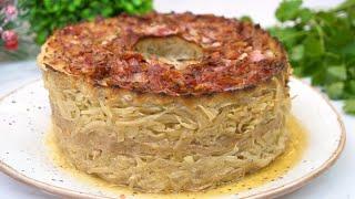 "Террин", рецепт подсмотрела в старинном кулинарном журнале. Вкусный рецепт из капусты и фарша