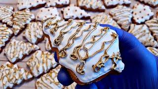 Глазурь для имбирных пряников на Новый Год! Рецепт идеального Айсинга.