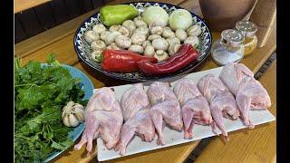 ПЕРЕПЕЛКИ в казане на костре, сочные как приготовить, quail fire, супер рецепт! #перепел #перепелки