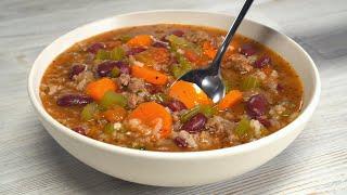 Сытный, вкусный и легкий в приготовлении - СУП С ГОВЯДИНОЙ И ФАСОЛЬЮ. Рецепты от Всегда Вкусно!