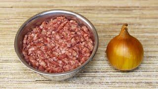 Это очень ВКУСНО! Готовлю ВСЕГДА, когда есть немного фарша! РЕЦЕПТ сочного перекуса!
