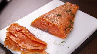 Самый легкий посол красной рыбы. Идеально на праздничный стол. Рецепт "Пьяный лосось"