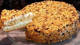 Самый БЫСТРЫЙ Торт ТРИ СТАКАНА без весов для тех у кого нет времени. ВКУСНЫЙ Домашний ТОРТ!