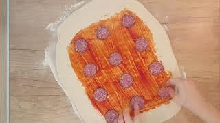 Новый рецепт!????Вкусная, хрустящая пицца-рулет "СТРОМБОЛИ" ????Рецепт лучшего ТЕСТА для пиццы!