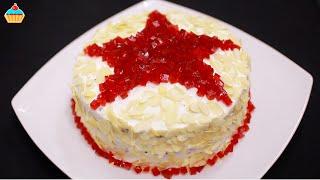 Торт "Рубиновая ЗВЕЗДА" - Оочень вкусный! Простой рецепт на 23 февраля.
