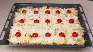 Даже остыть не успеет! Рецепт из КАРТОФЕЛЯ с ФАРШЕМ! Без жарки и без возни!  Очень ВКУСНО и ПРОСТО!