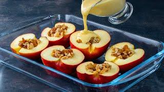 Испеките десерт из 3-х яблок, даже торт не понадобится. Заваривайте чай!