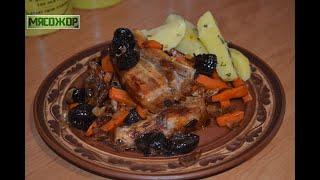 Свиные рёбрышки с черносливом в духовке. МЯСОЖОР #169