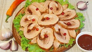 Как Приготовить Рулет из Свиной Брюшины в Необычном Маринаде