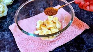 Взбейте банан с кофе будете в восторге от результата .Вкус просто гениально к чаю.