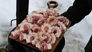 ПОЖАЛУЙ ЛУЧШИЙ РЕЦЕПТ ГРУДИНКИ К ПИВУ В КАЗАНЕ.