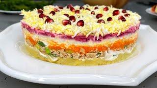 САЛАТ "Чудо света"! Съедается весь без остатка,а подруги выпрашивают РЕЦЕПТ (есть "секрет сочности")