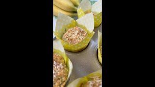 БАНАНОВО-КОКОСОВЫЕ КЕКСЫ ???????????? #shorts #какприготовить #кекс