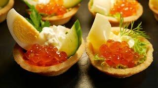 НАДОЕЛИ БУТЕРБРОДЫ? Тарталетки с Красной Икрой и Сливочным Сыром на Новогодний Праздничный Стол.