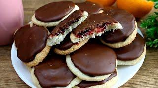 Раз и уже готово! Очень вкусное и простое печенье к чаю! Весы не нужны, из минимума ингредиентов