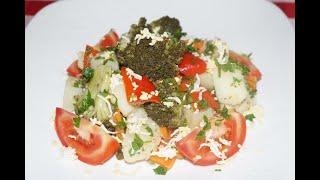 VERDURAS al VAPOR con aderezo del ajo y limón/ОВОЩИ на ПАРУ c чесночно-лимонной заправкой