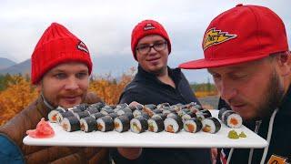 РОЛЛ "СЕВЕРНАЯ" ФИЛАДЕЛЬФИЯ. РЫБАЛКА на СЕВЕРЕ. ENG SUB.