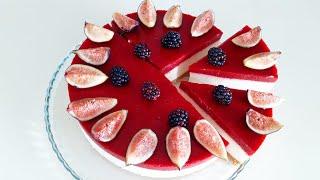 Чизкейк без выпечки. Стабильное суфле с клубничным конфи!