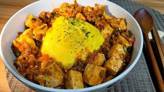 Жареный тоуфу с овощами в корейском стиле МАПА ТУБУ.