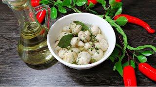 МАРИНОВАННЫЕ ШАМПИНЬОНЫ. ВКУСНАЯ ЗАКУСКА НА ПРАЗДНИЧНЫЙ СТОЛ ИЗ МАРИНОВАННЫХ ГРИБОВ.